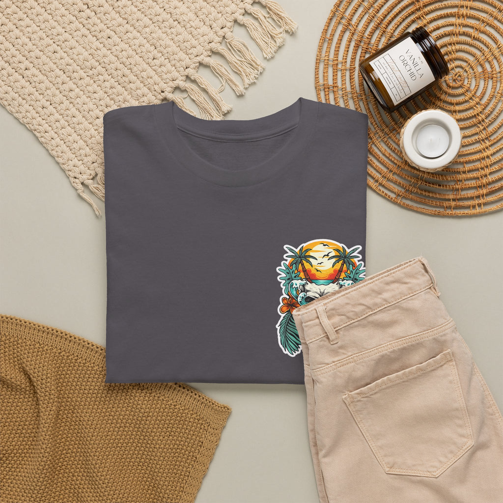 Tropical Skull Tee — Sunset Palm Beach Skull T-Shirt