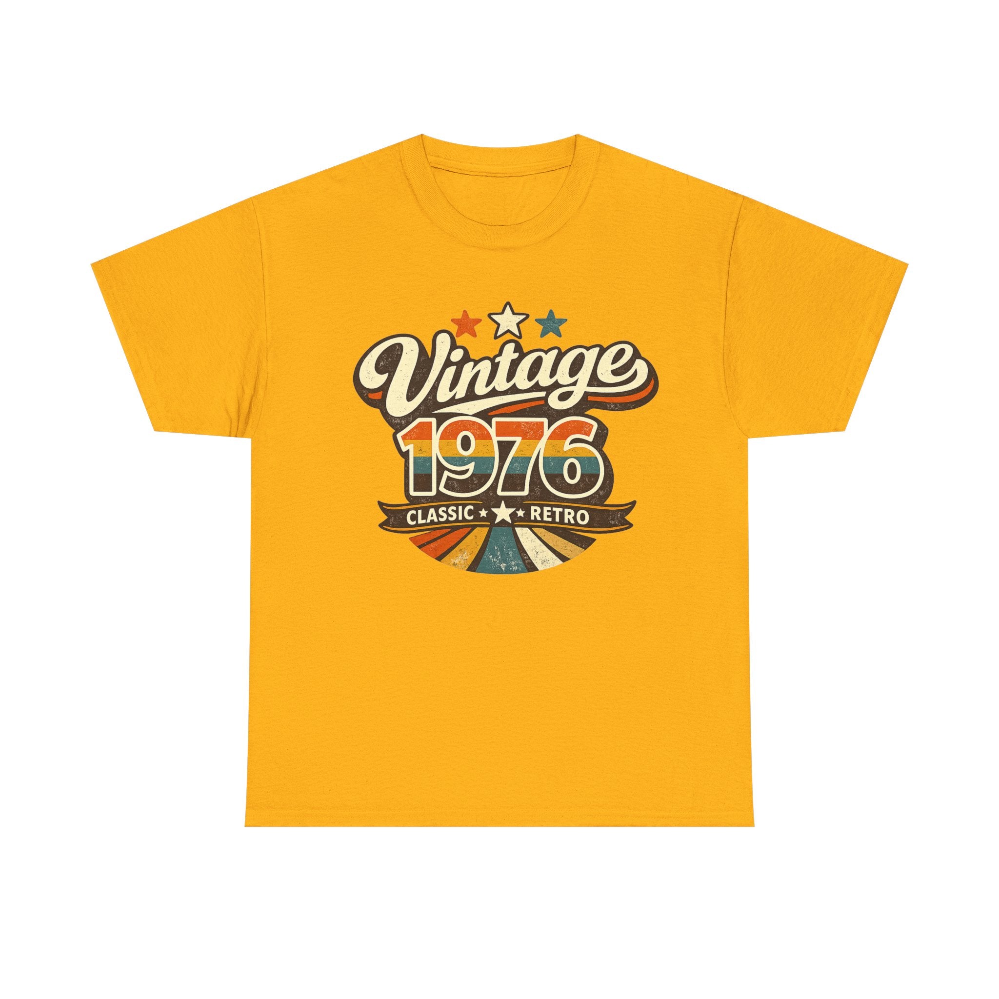 Vintage 1976 Retro Graphic Tee — Classic Birthday or Anniversary Gift