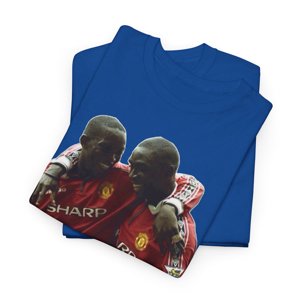 Yorke & Cole Manchester United Soccer Legends Graphic Tee — 'Yorke Cole' Retro Football Shirt
