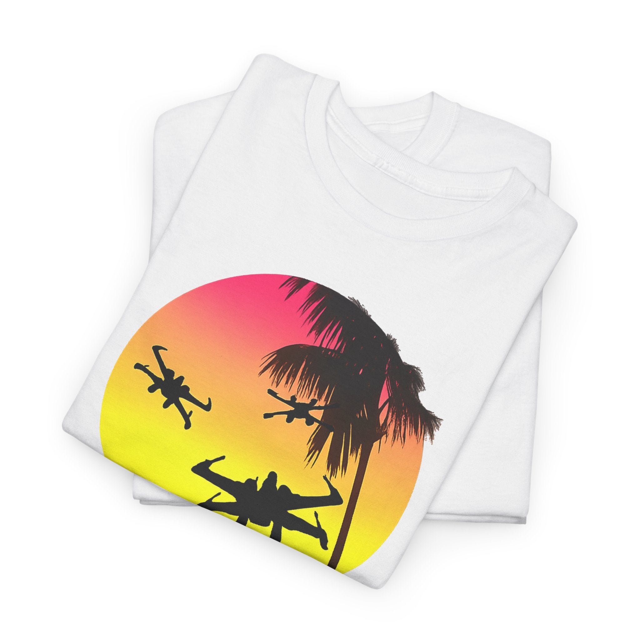 Star Wars X-Ring Sunset Beach Plane T-Shirt