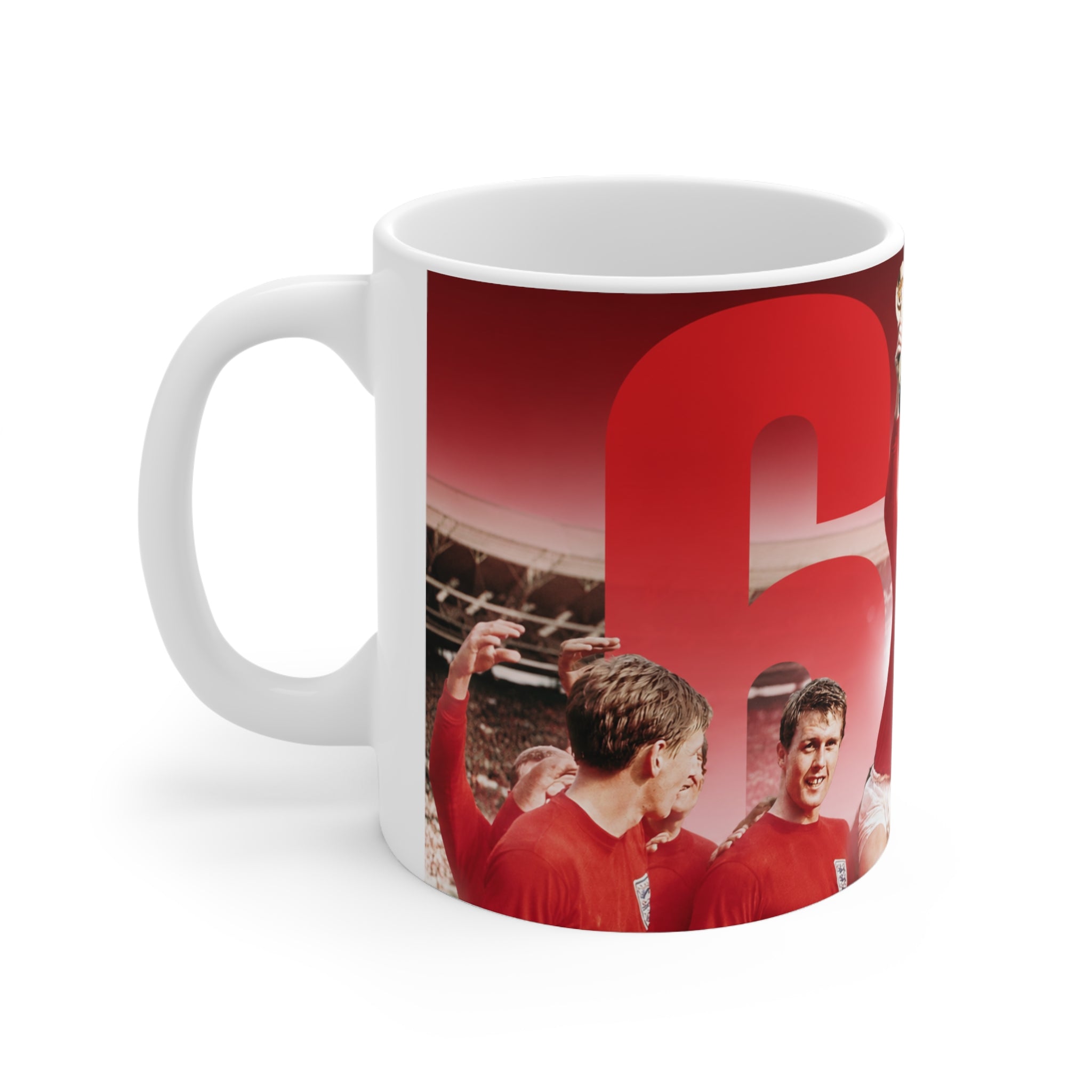 England 1966 World Cup Champions Vintage Football Mug — Retro 1966 Soccer Team Design