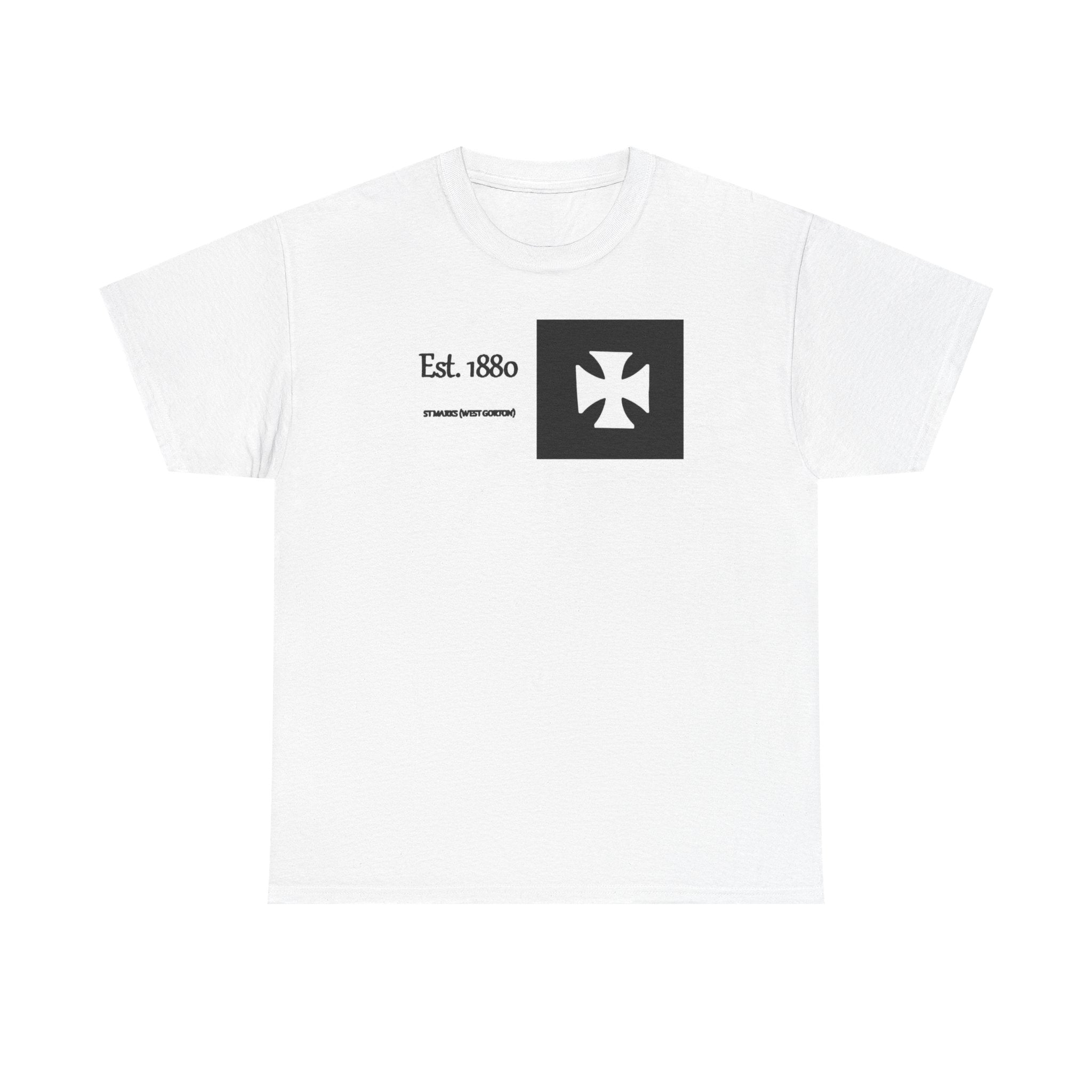 ST Mark's West Gorton (Manchester City) Est. 1880 Cross Logo T-Shirt