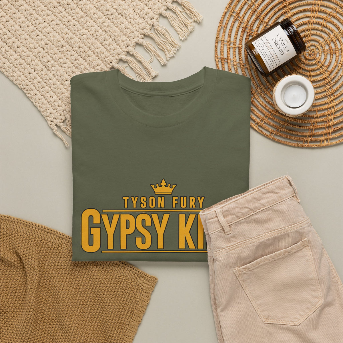 T-Shirt — "Gypsy King" Retro Crown Boxing Tribute Tee