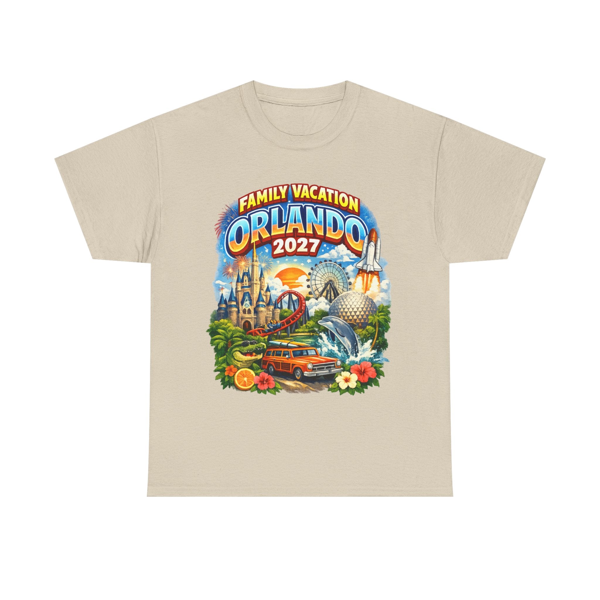 Orlando 2027 Family Vacation T-Shirt — Retro Theme Park Souvenir Tee