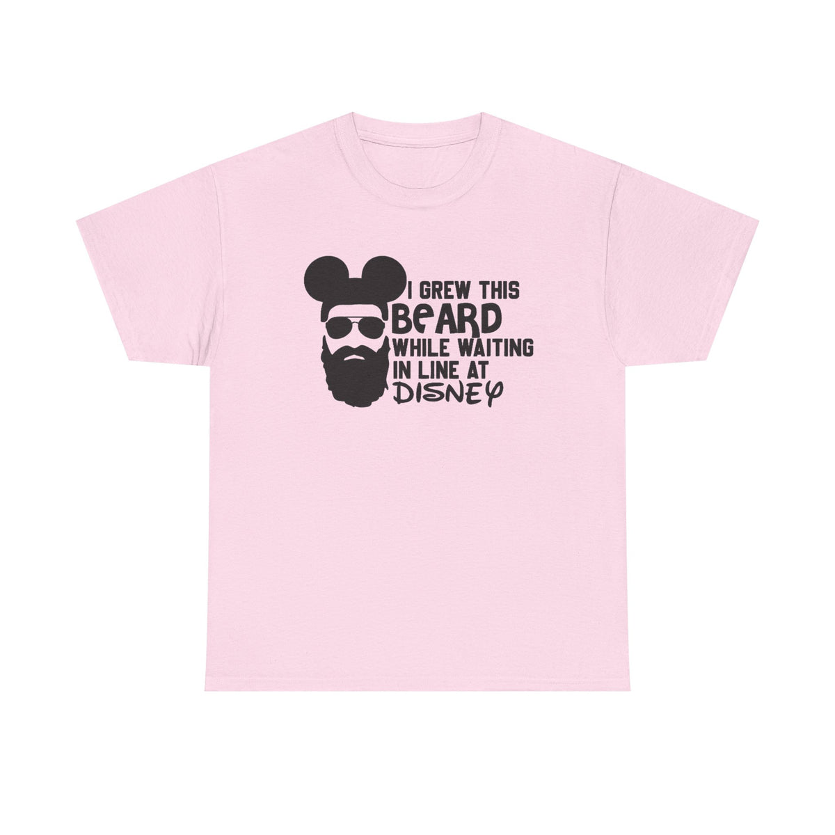 Beard While Waiting Tee – "I Grew This Beard While Waiting In Line At Disney" Funny Disney Dad T-Shirt