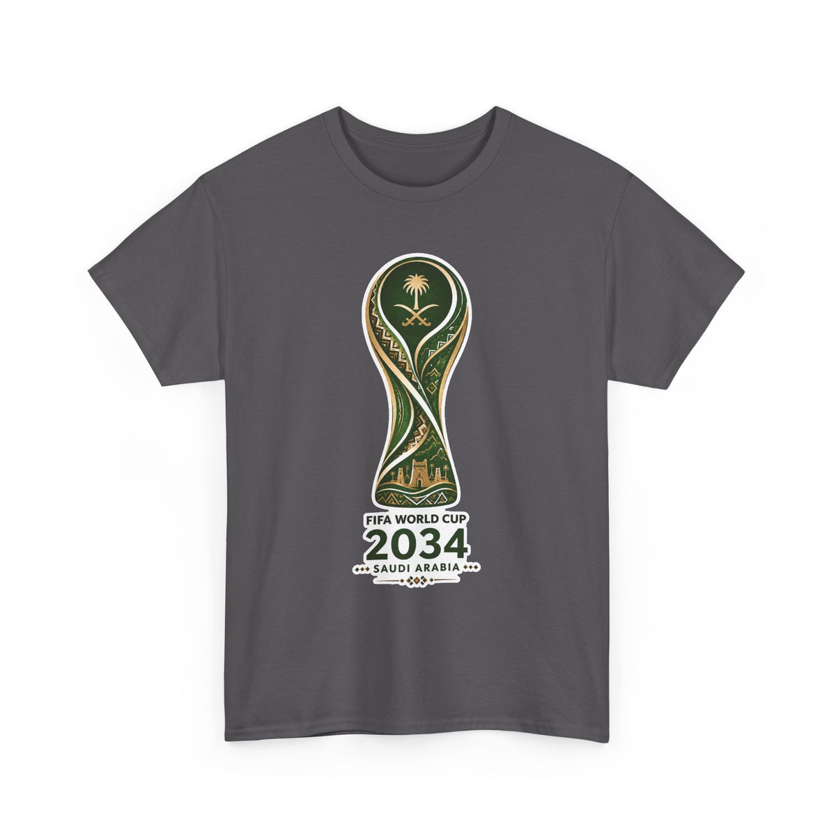 2034 FIFA World Cup Qatar 2034 Trophy Cotton T‑Shirt