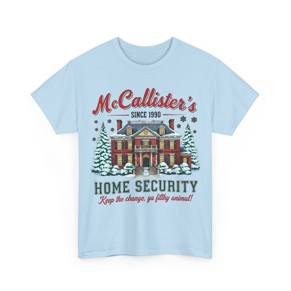 Home Security T‑Shirt — "McCallister's Home Security" Christmas Movie Holiday Tee