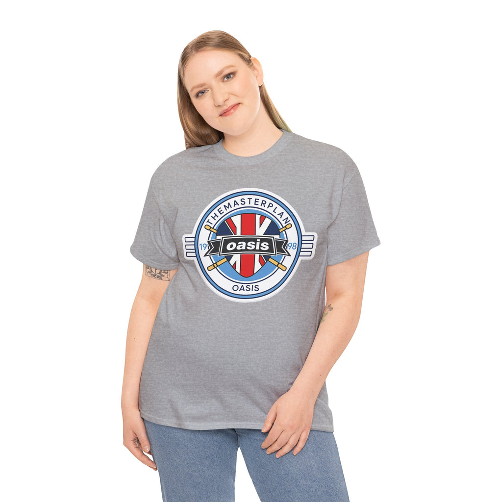 Oasis Union Jack Band Tee – Retro Rock Logo T-Shirt