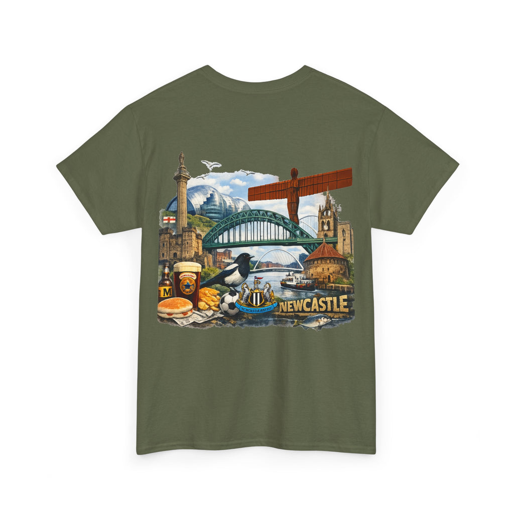 Newcastle Upon Tyne Landmark Tee — Vintage Cityscape T-Shirt