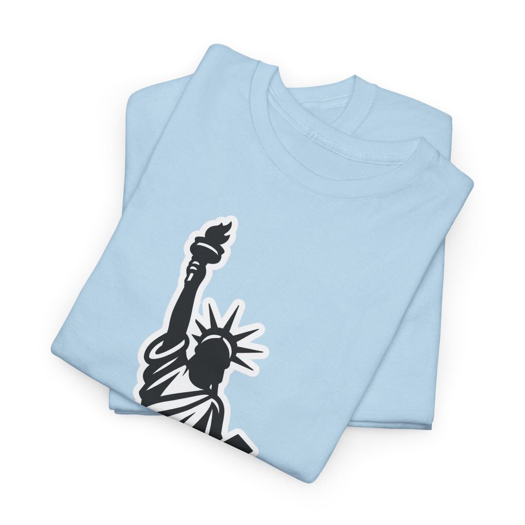 New York City Statue of Liberty Graphic Cotton T-Shirt / Tee