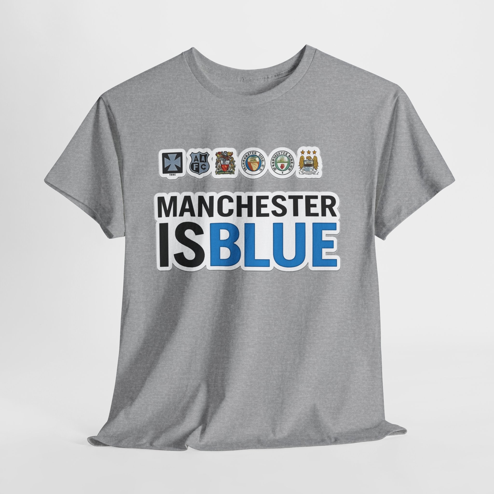Manchester Is Blue Tee — Manchester City Supporter T-Shirt