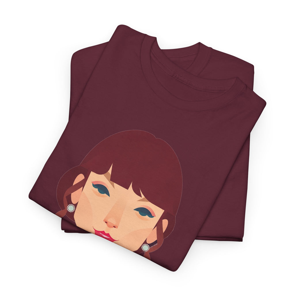T Swift Illustration Cotton T-Shirt