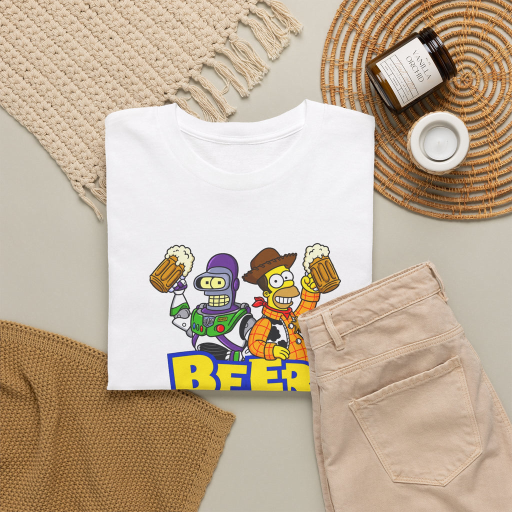 Beer Story T-Shirt — Funny Cartoon Beer Buddies Graphic Tee