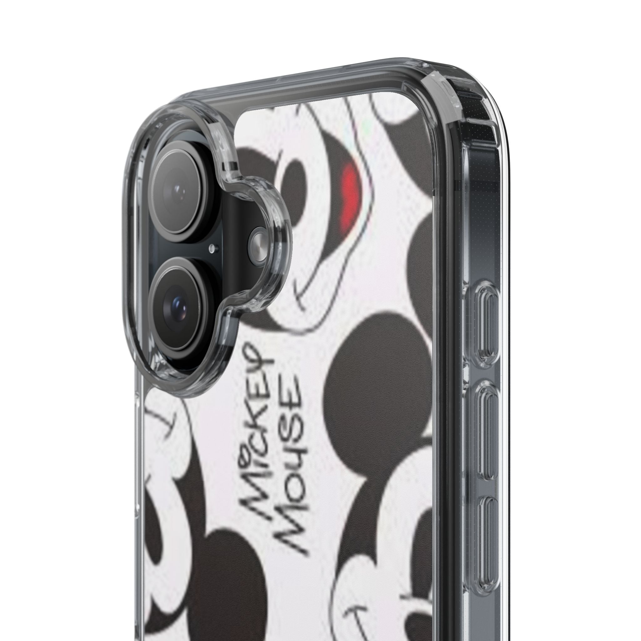 Mickey Mouse Clear Phone Case – Retro Cartoon Pattern Clear Case