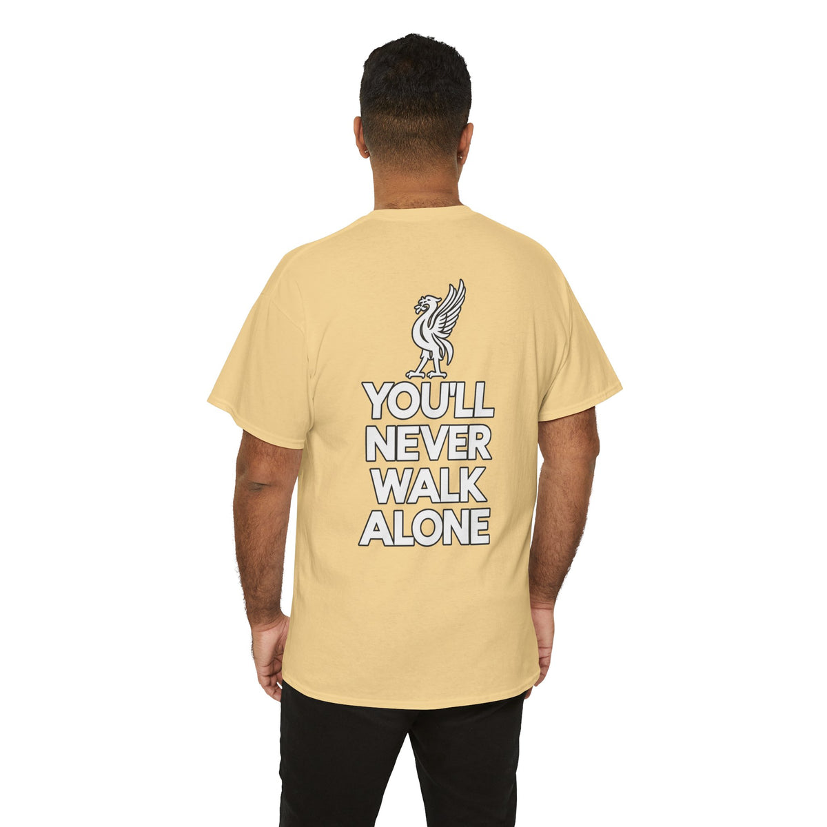 You'll Never Walk Alone T‑Shirt — Liverpool FC Crest Cotton Tee