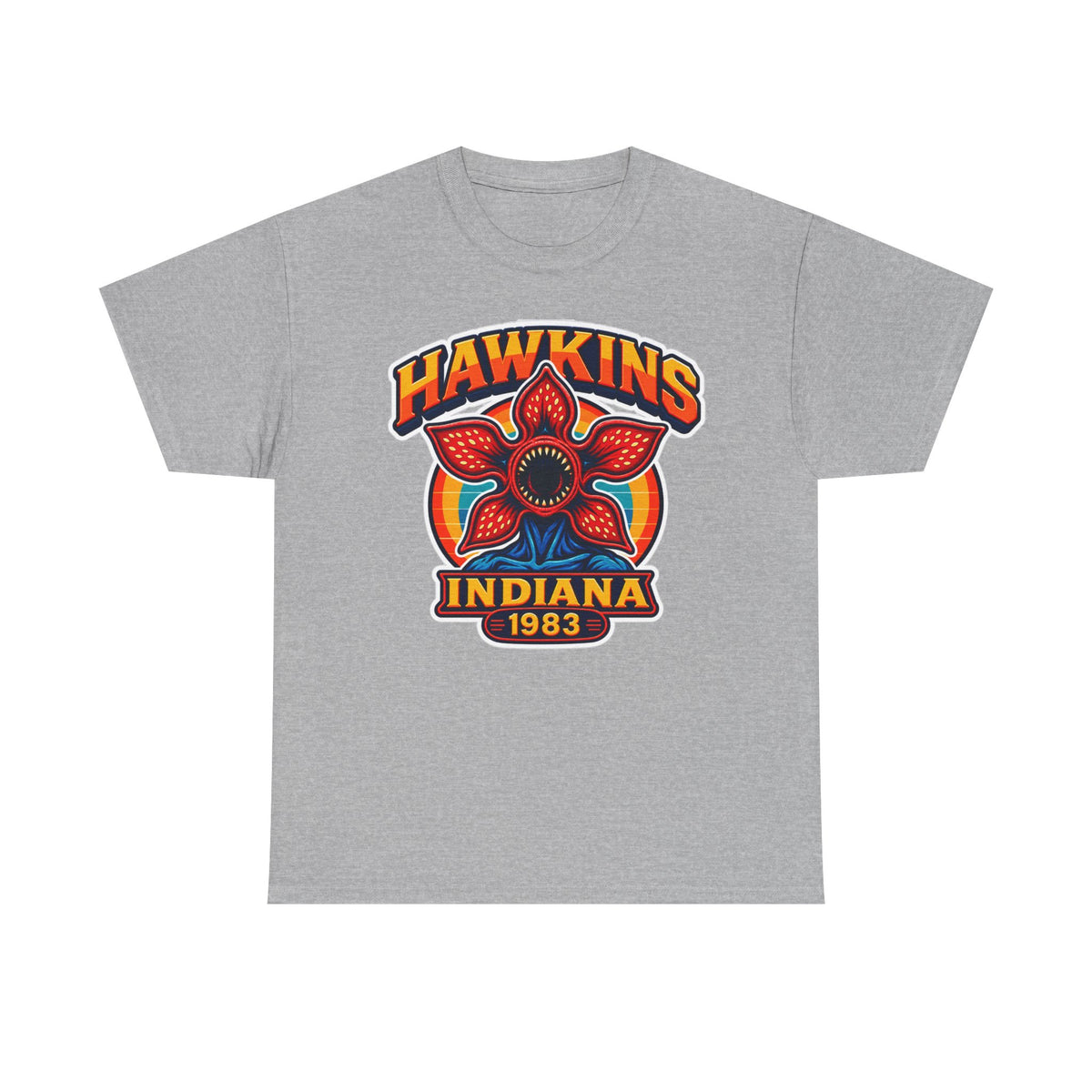 Hawkins Indiana 1983 Demogorgon Floral Cotton T-Shirt