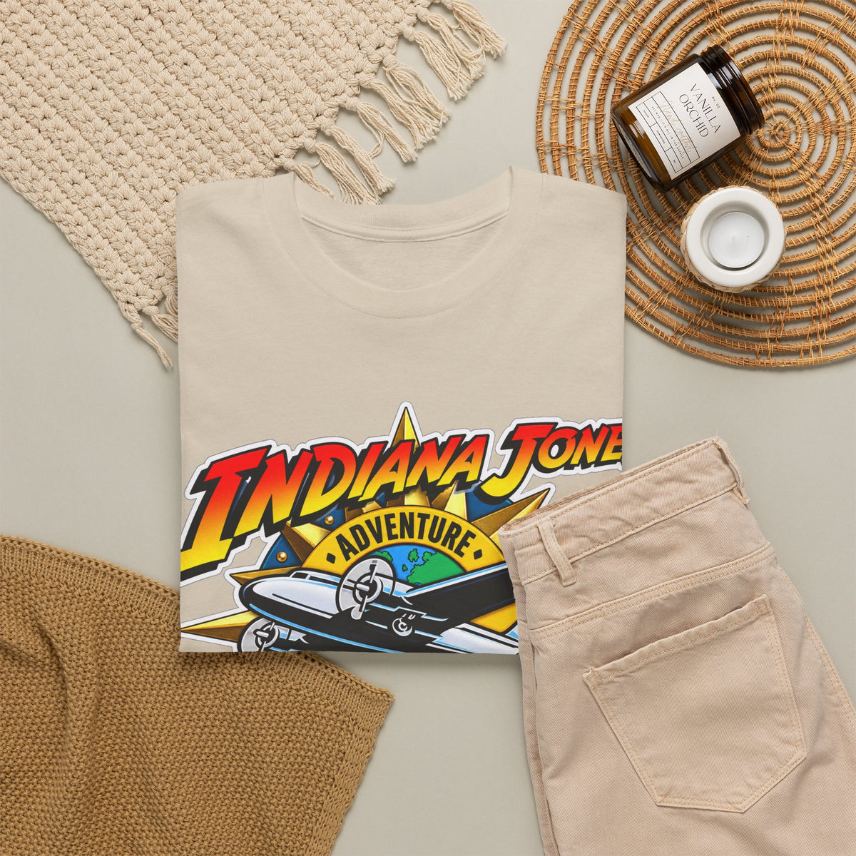 Indiana Jones Adventure Outpost Cotton T-Shirt / Tee
