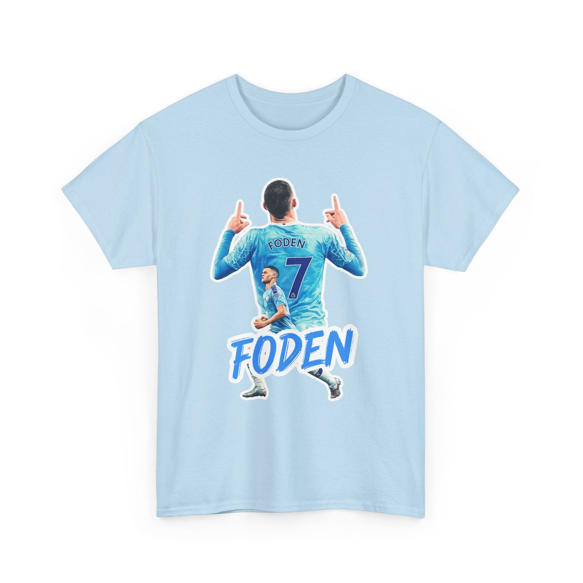Phil Foden #7 Soccer T‑Shirt — Manchester City Fan Jersey Tribute