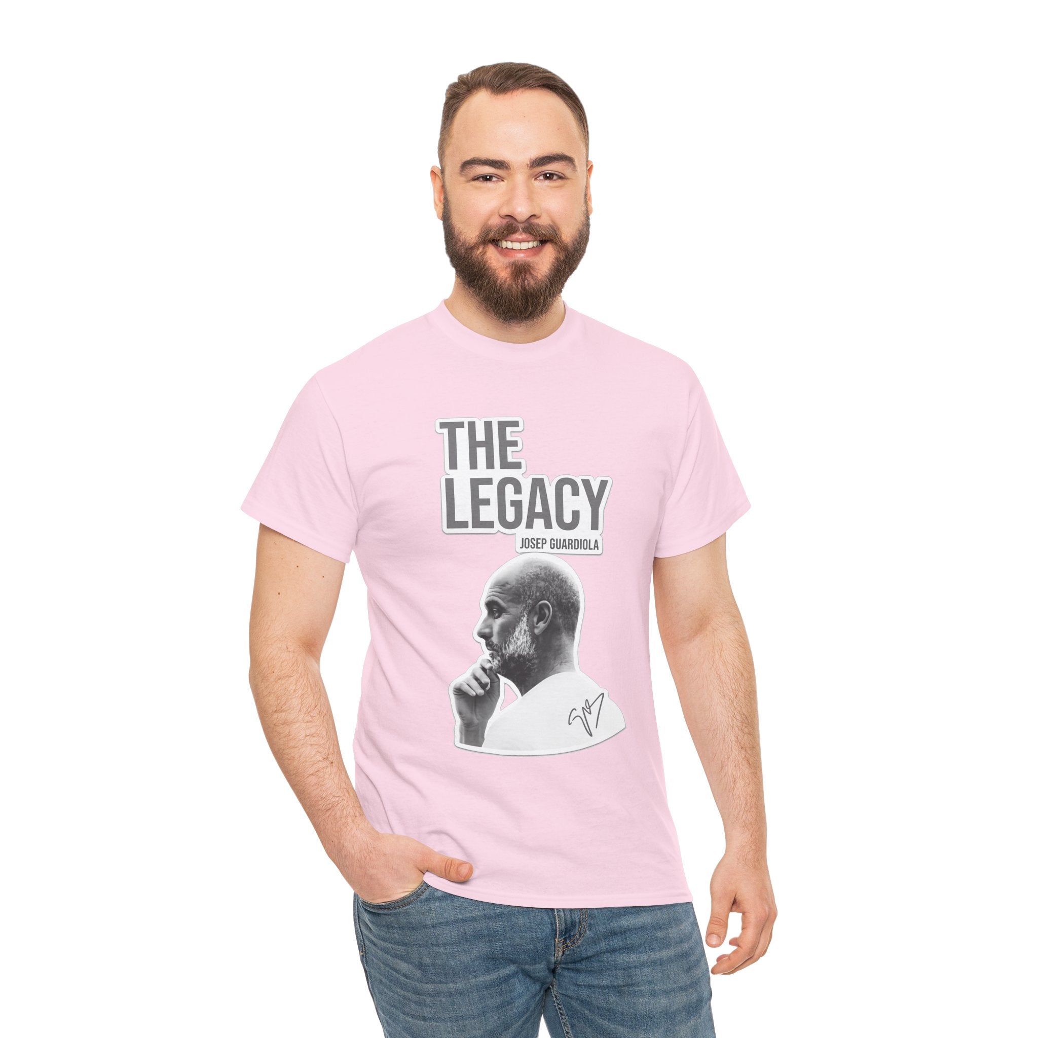 Pep Guardiola Manchester City The Legacy Tee — Inspirational Portrait Graphic T-Shirt