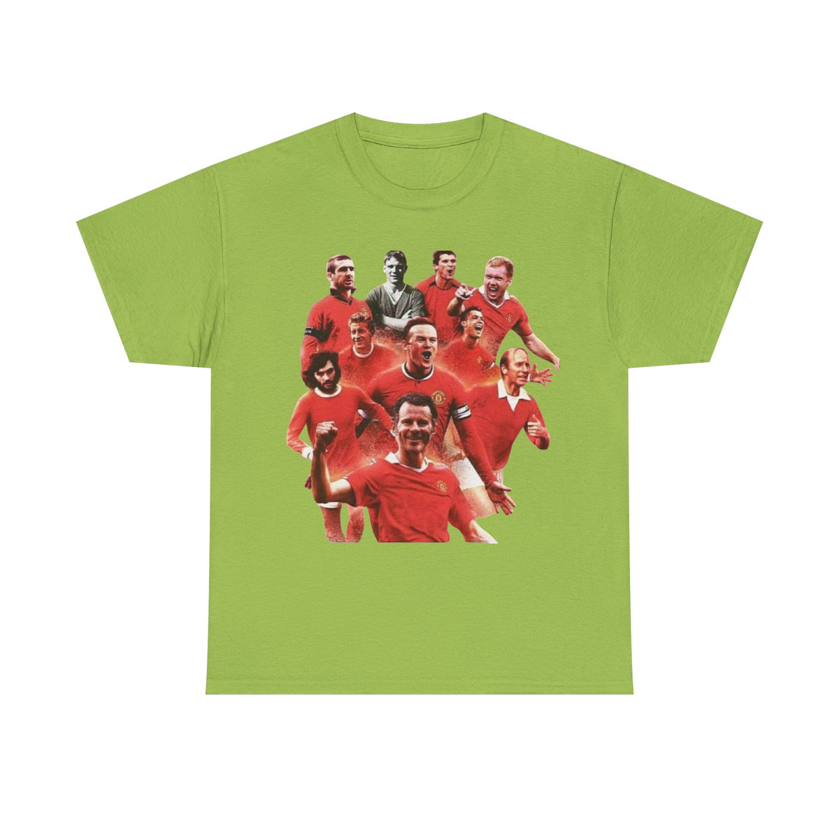 Manchester United Legends T‑Shirt — Retro Team Collage Football Tee