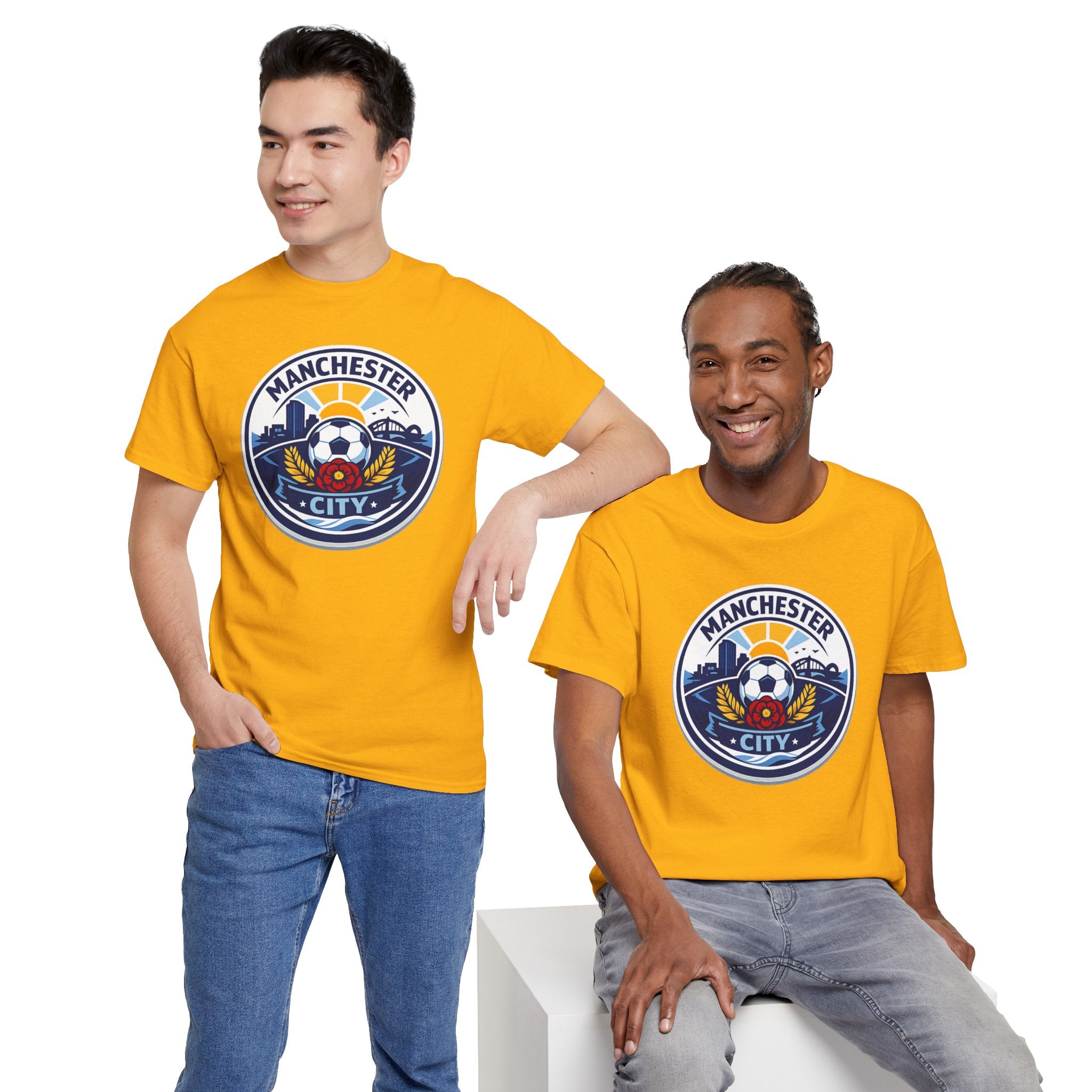 Manchester City Unofficial Soccer Logo T-Shirt — Football Fan Tee