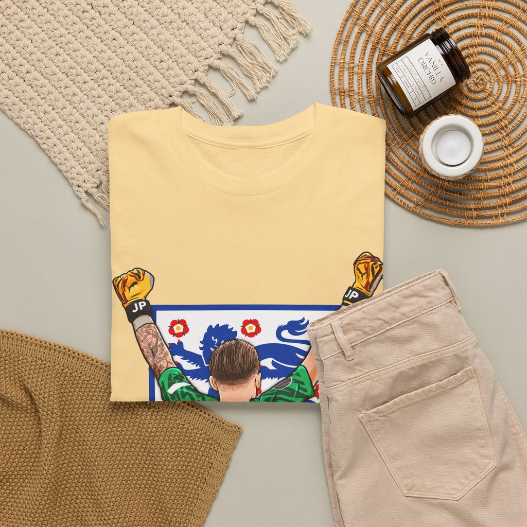 Pickford England Number 1 Goalkeeper Graphic Tee — Victory Pose Jersey Design