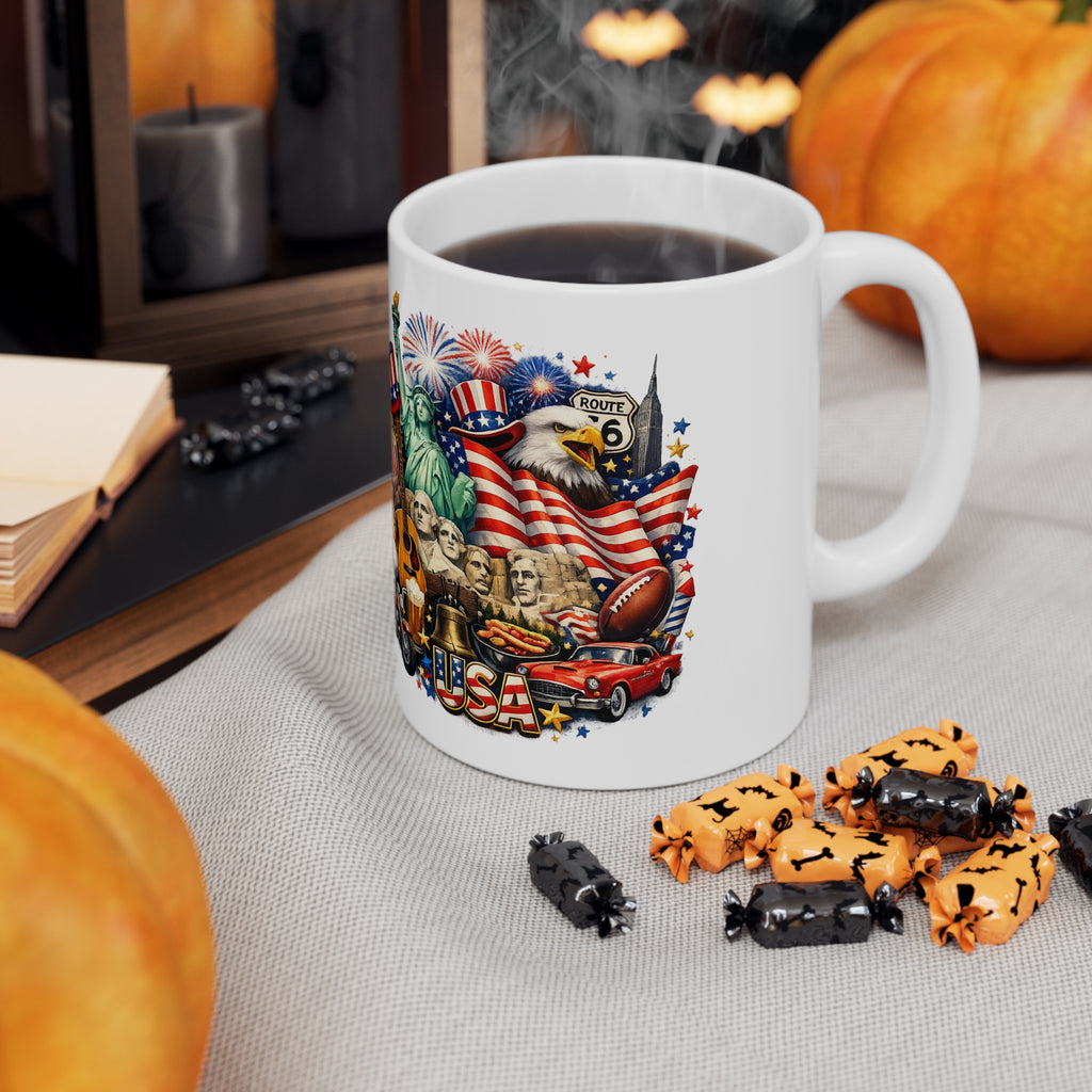Patriotic USA Coffee Mug — 11oz & 15oz Ceramic