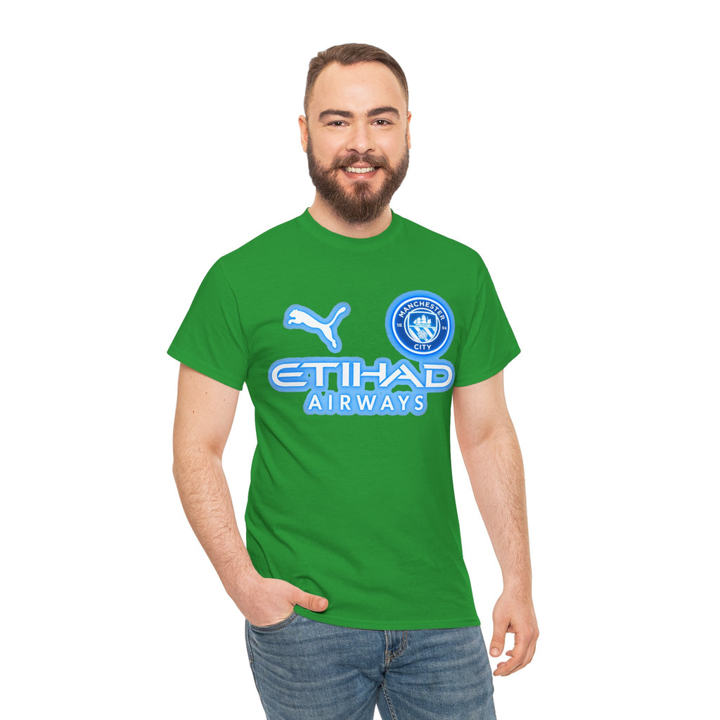 Manchester City Inspired Etihad Airways Logo Tee