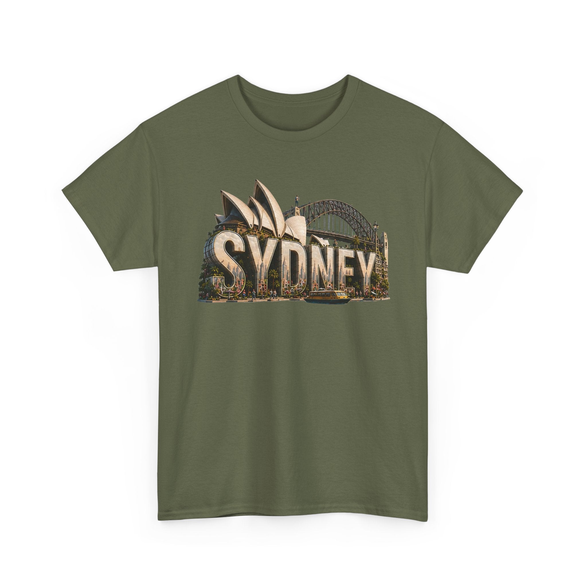 Sydney Landmark T‑Shirt — Vintage Sydney Opera House & Harbour Bridge Tee