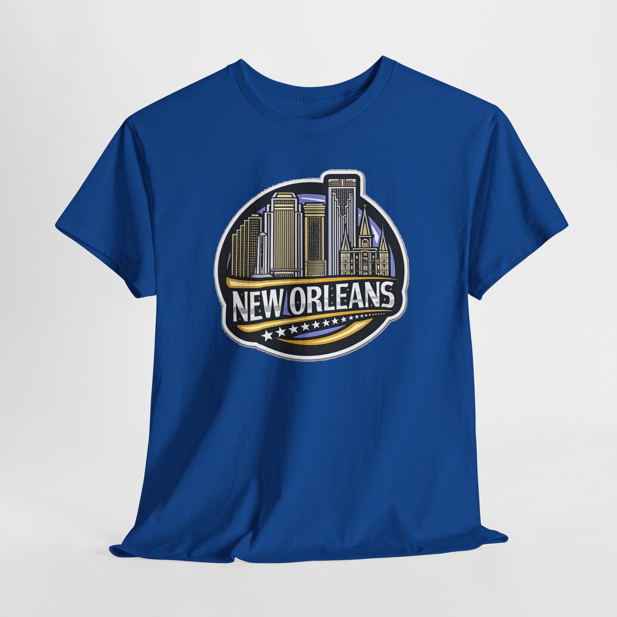 New Orleans Skyline Cotton T-Shirt — City Badge Tee