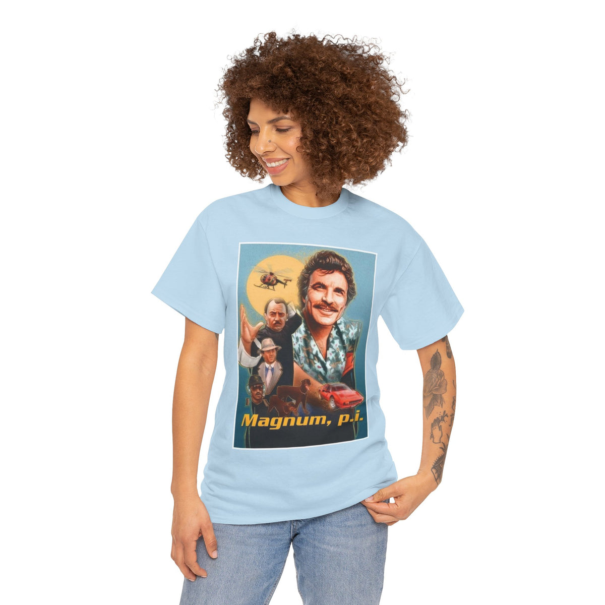 Magnum, P.I. Retro TV Show Inspired Cotton T-Shirt
