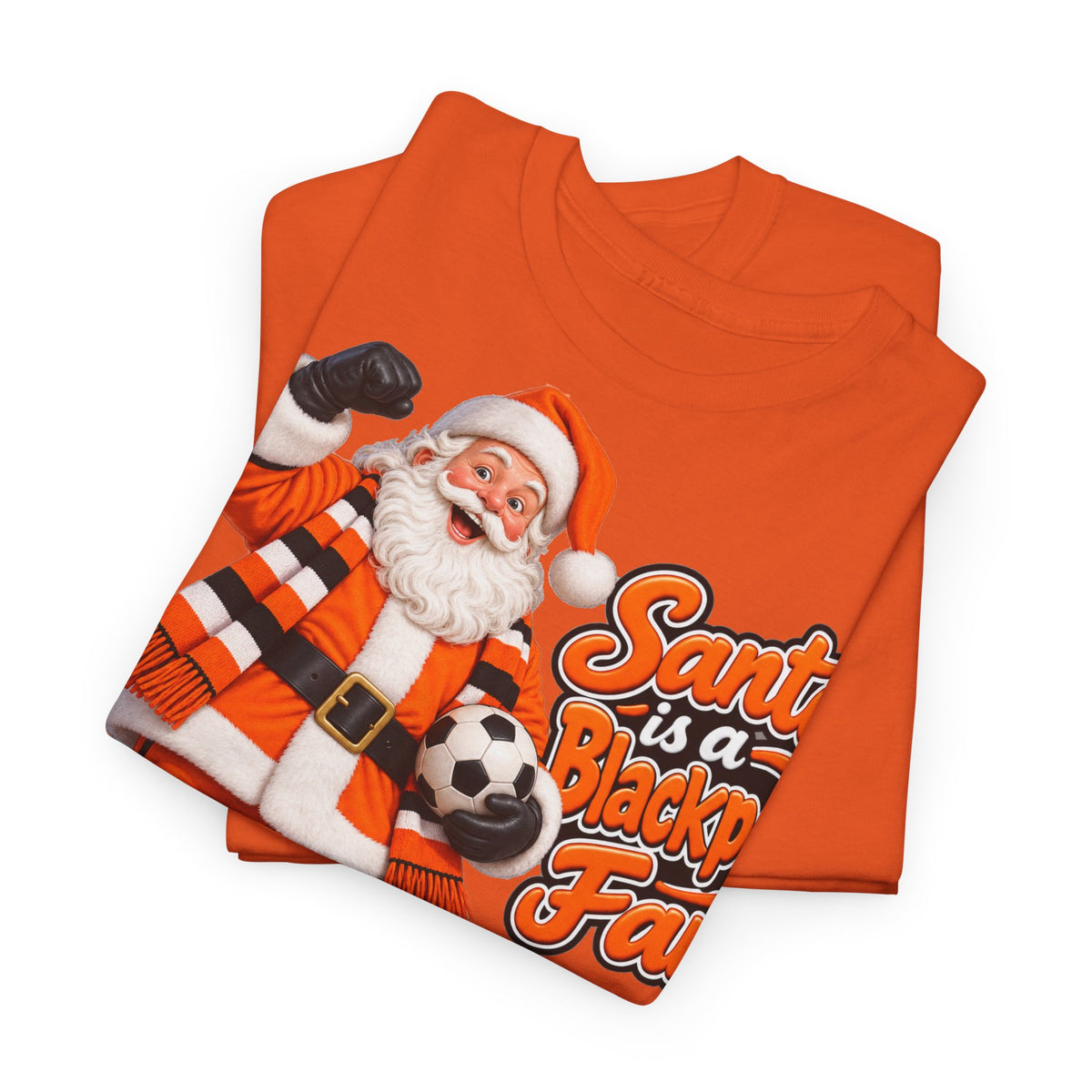Santa is a Blackpool Fan T-Shirt — Football Santa Christmas Tee