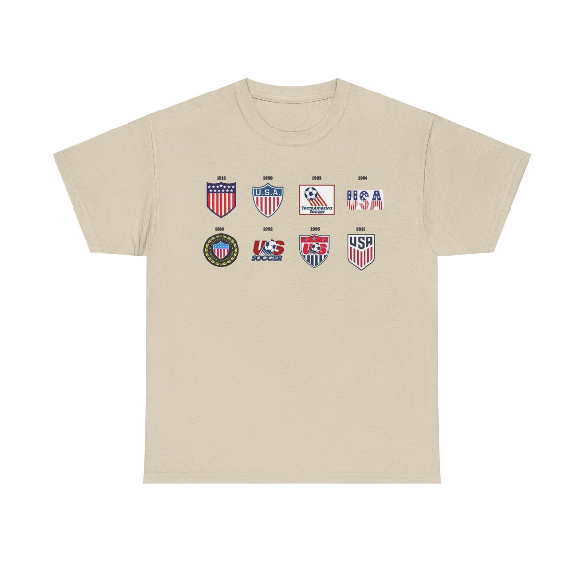 USA Soccer Logos Graphic Tee — Retro American Soccer Logo T‑Shirt