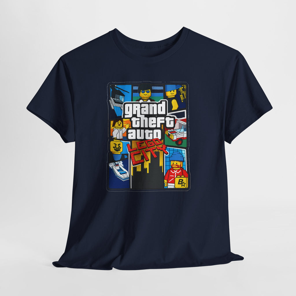 GTA Lego City Retro Block-Style 'Grand Theft Auto' Graphic Tee