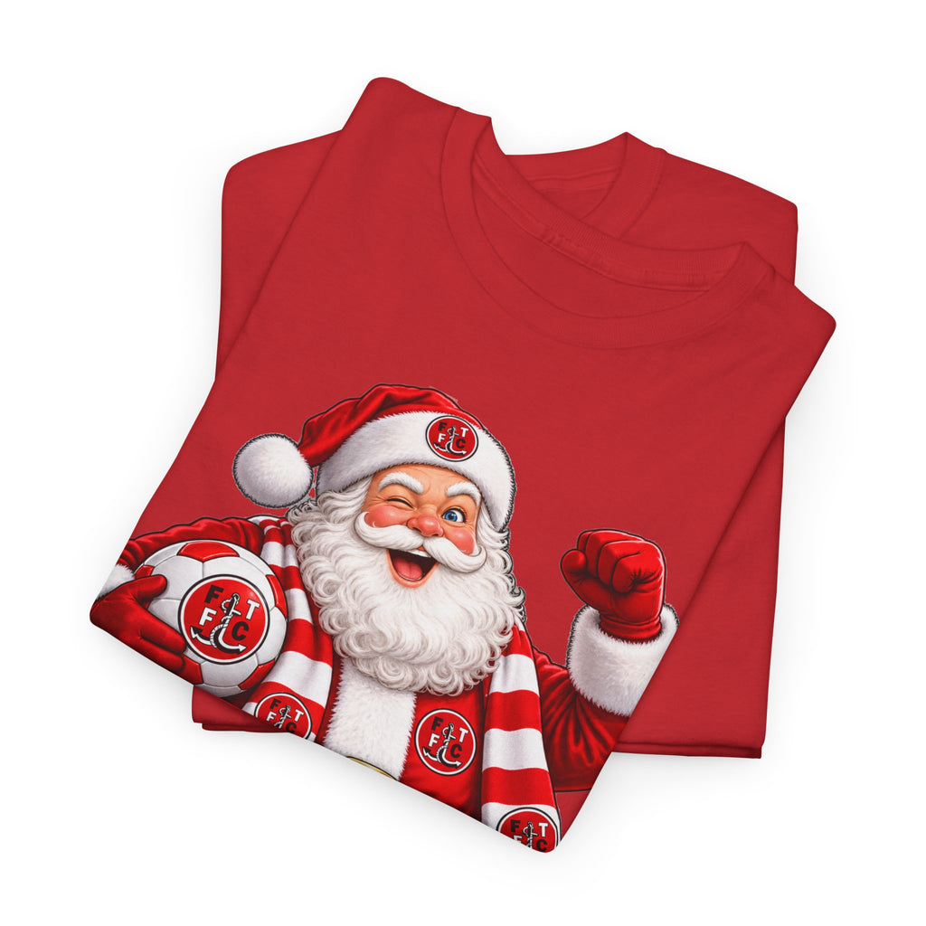 Santa Is a Fleetwood Fan Cotton T-Shirt