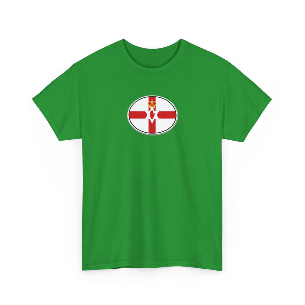 Northern Ireland Flag T‑Shirt — Small Oval Emblem Votton T-Shirt