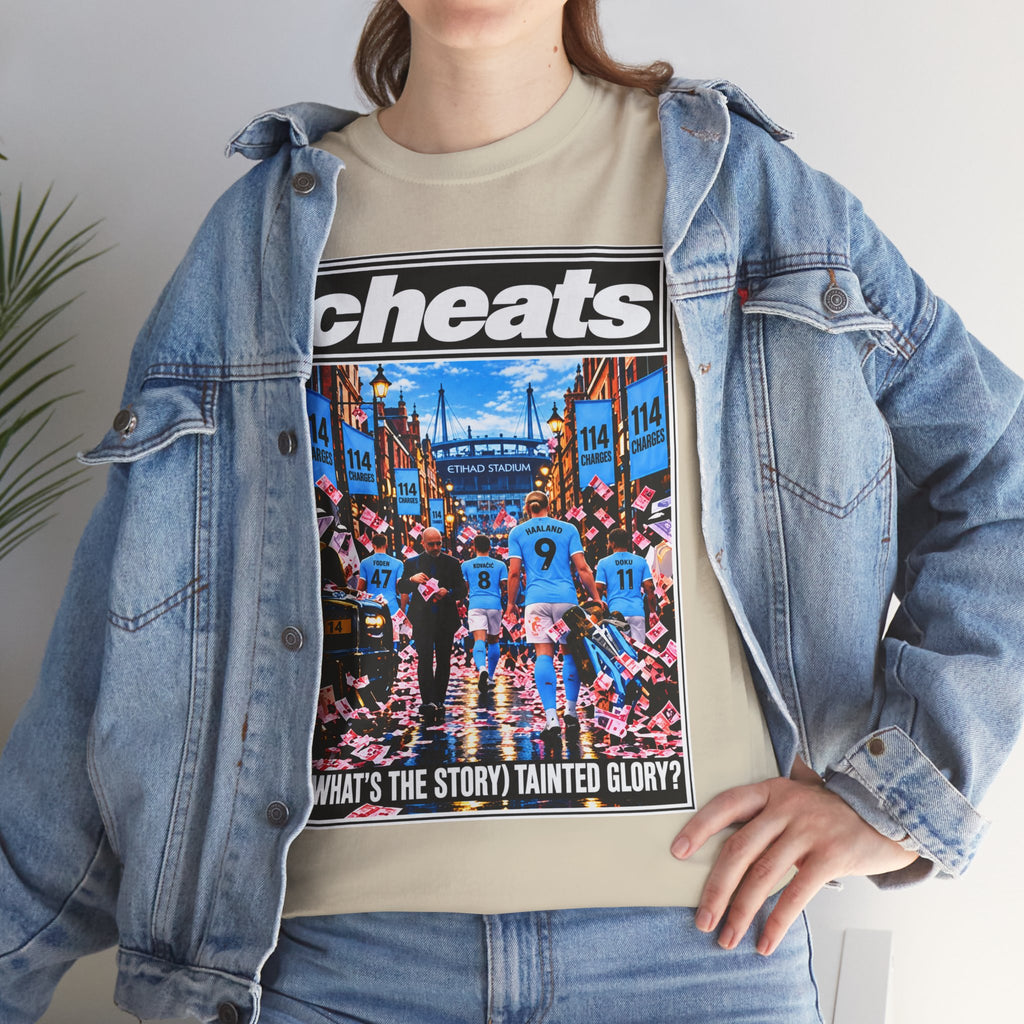 Cheats “What’s the Story? Tainted Glory?” Sports Graphic Cotton T-Shirt