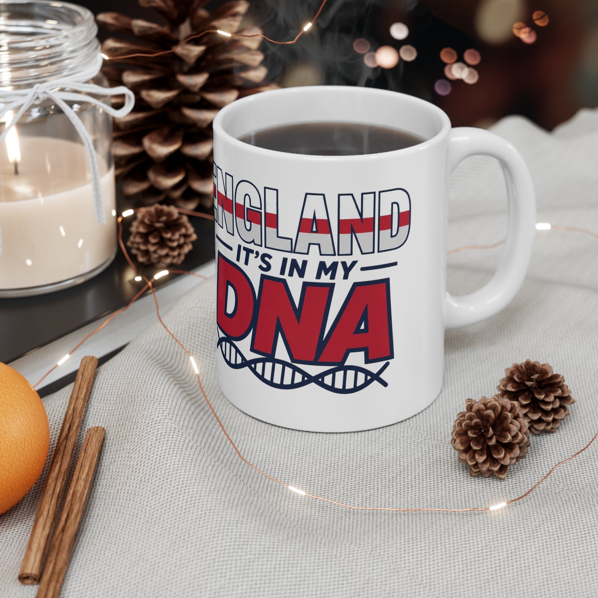 England It's In My DNA Ceramic Coffee Mug — 11oz & 15oz