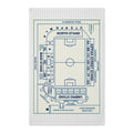 Manchester City Maine Road Seating Plan Tea Towel — Double-Sided Waffle Weave Tea Towel