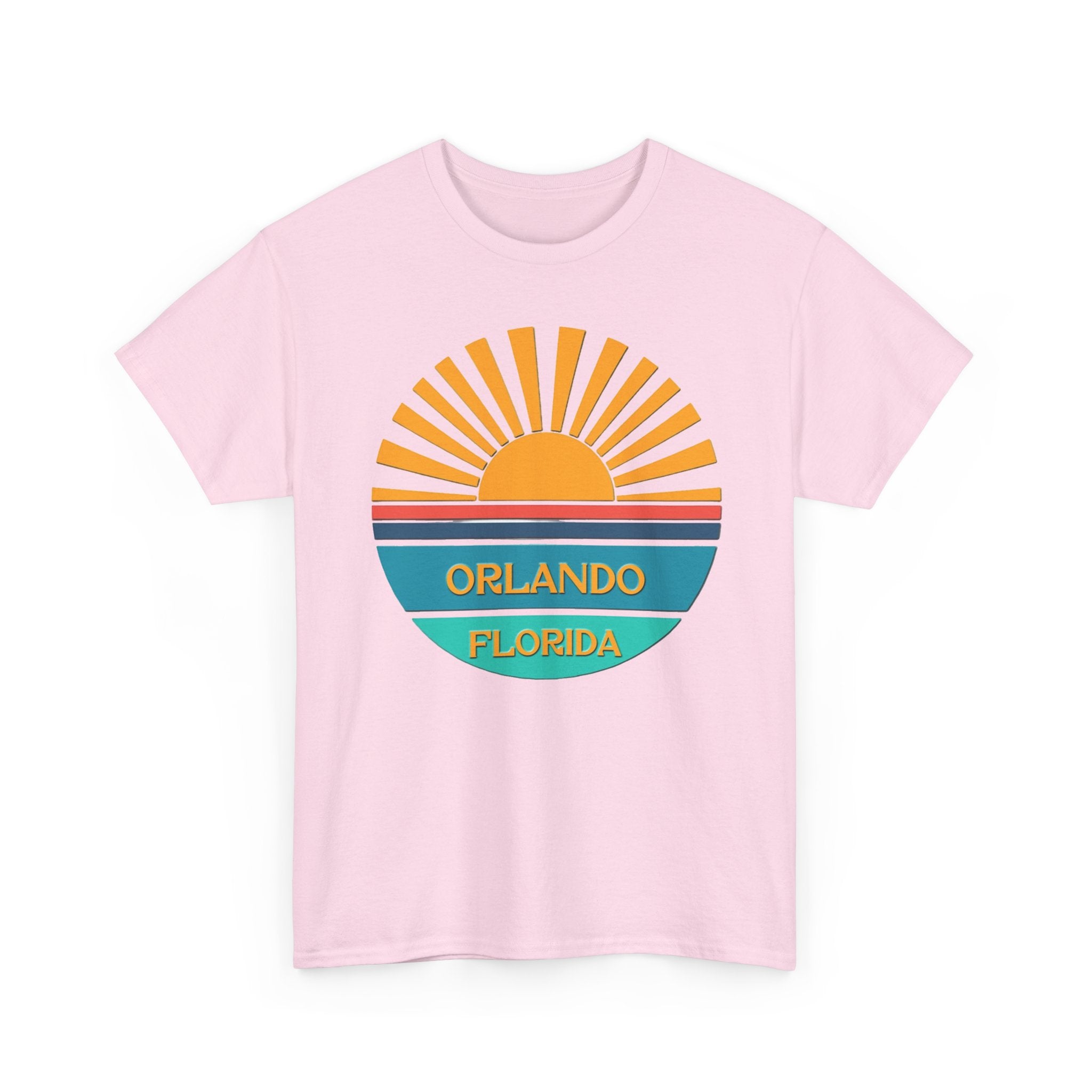 Orlando Florida Sunset T-Shirt – Retro Sunburst Vacation Tee