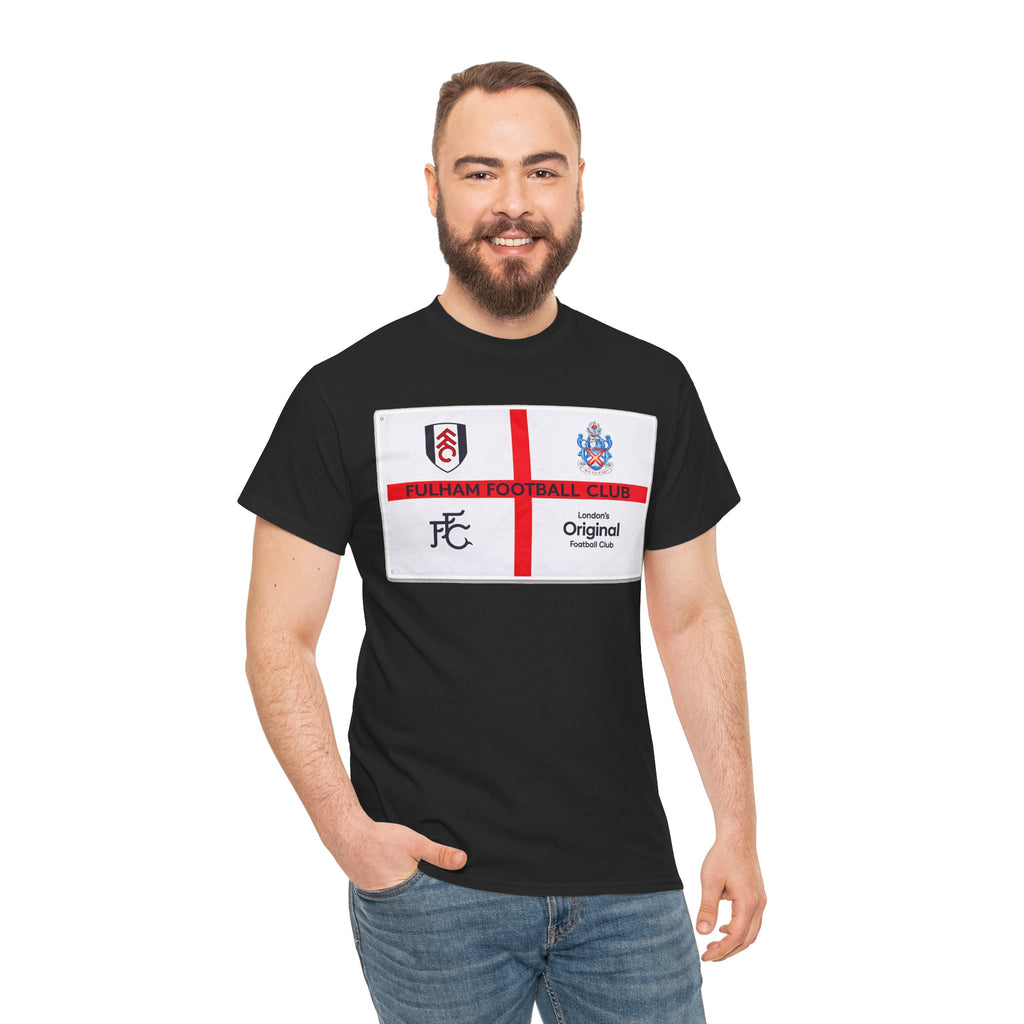 Fulham Football Club Crest Tee — St George’s Cross Football Shirt