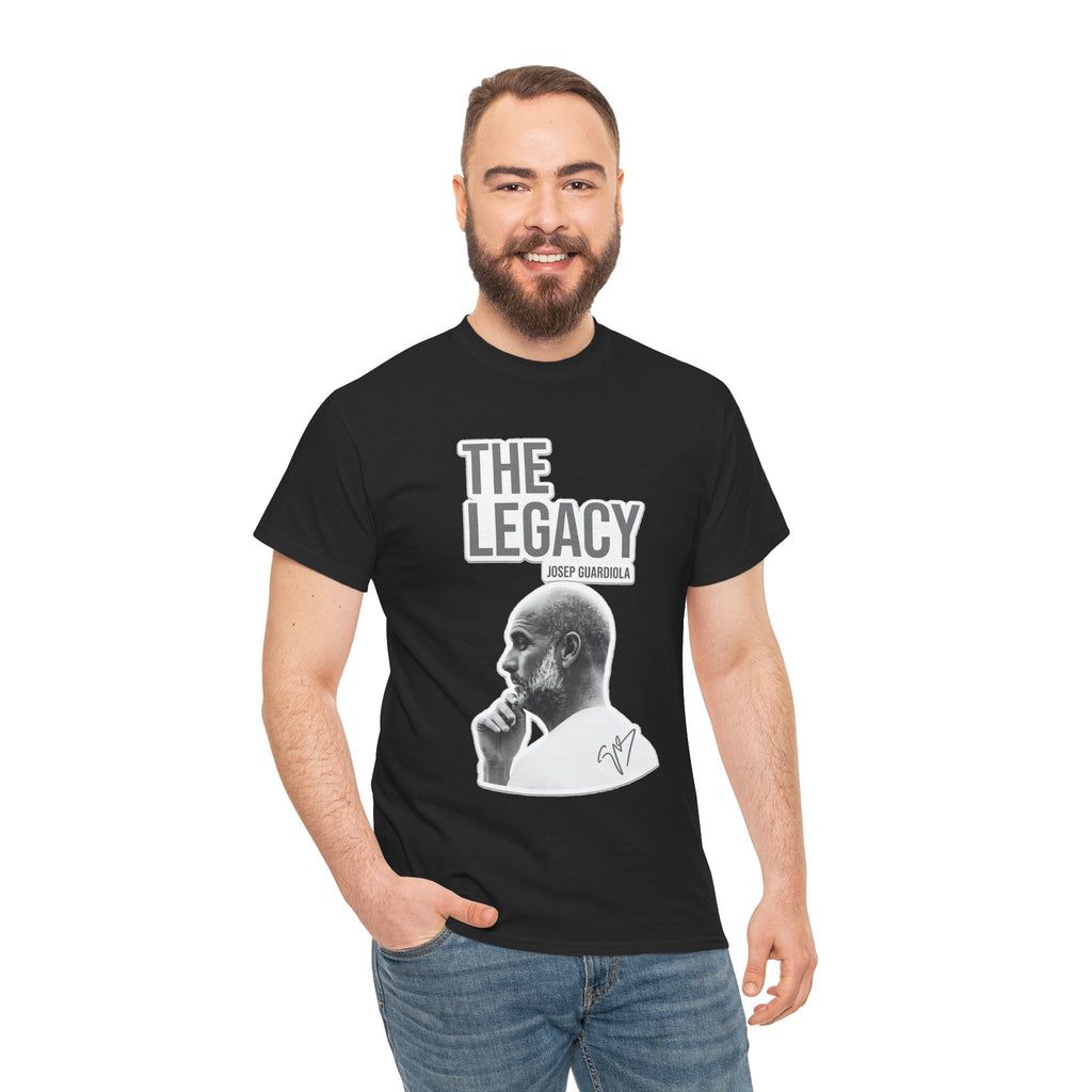Pep Guardiola Manchester City The Legacy Tee — Inspirational Portrait Graphic T-Shirt