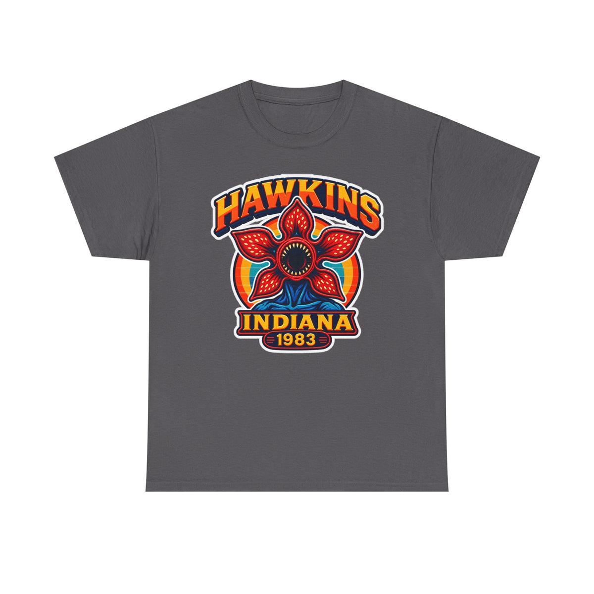 Hawkins Indiana 1983 Demogorgon Floral Cotton T-Shirt