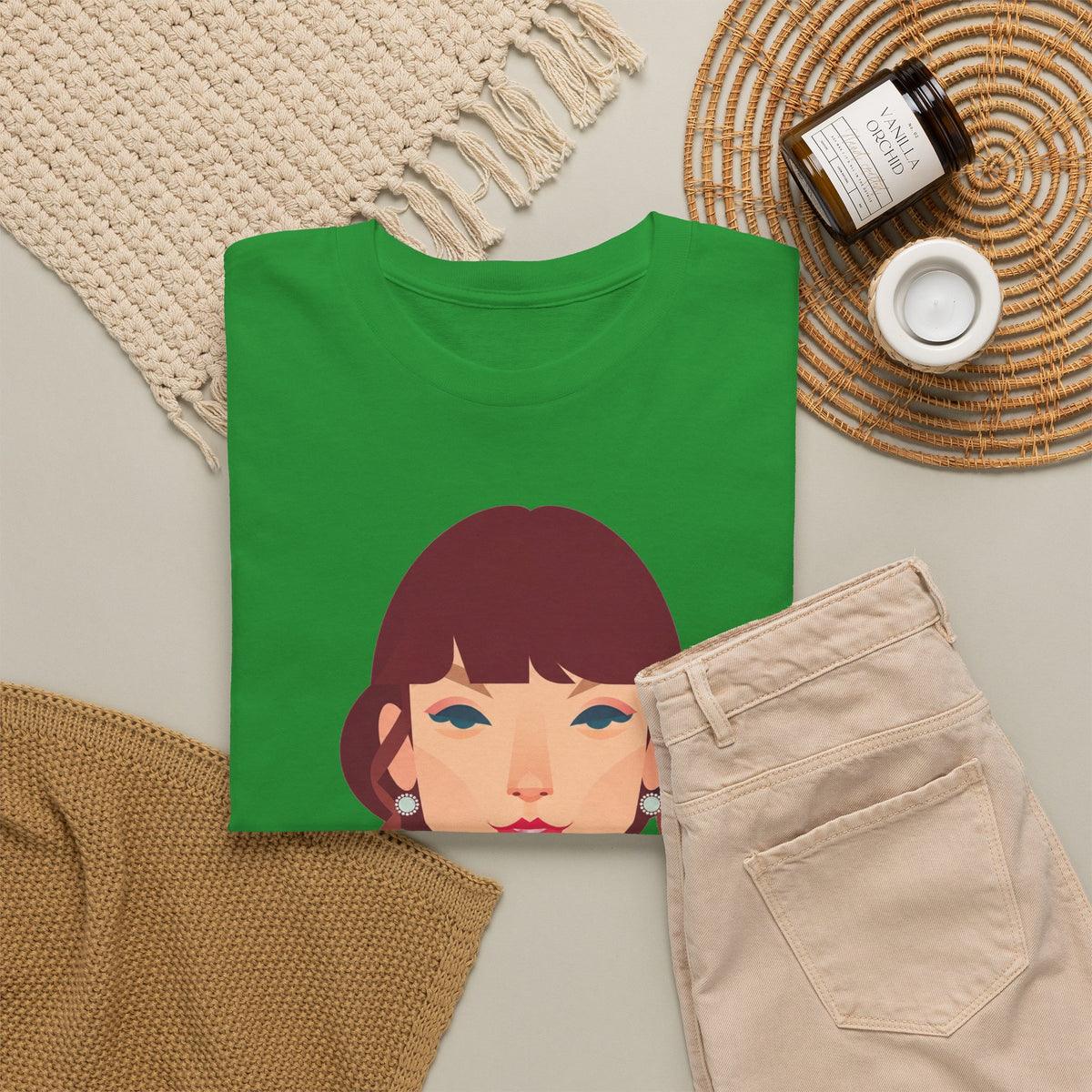 T Swift Illustration Cotton T-Shirt
