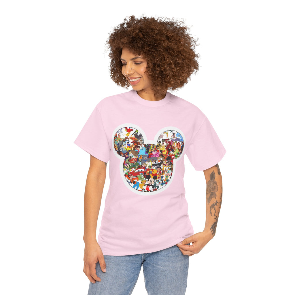 Mickey Collage T-Shirt — Vintage Disney Characters Graphic Tee