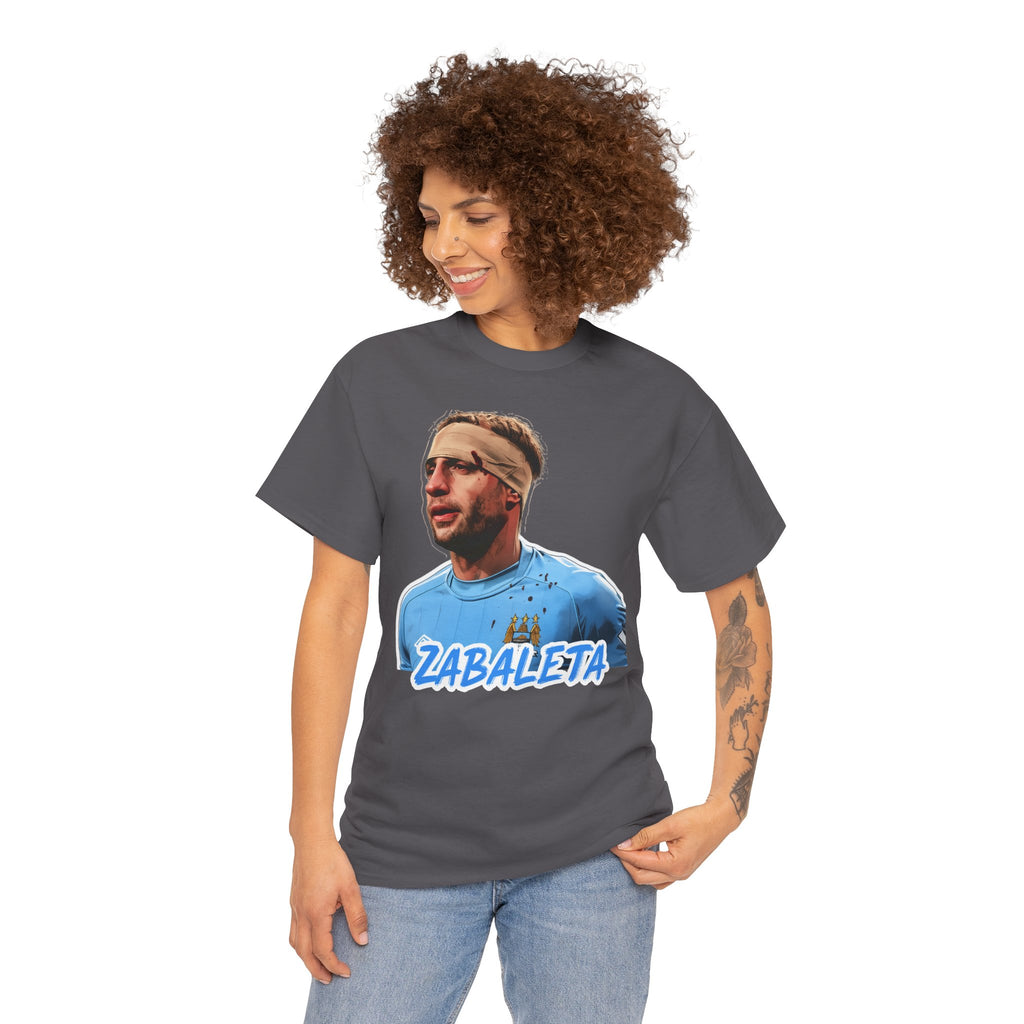 Zabaleta Manchester City Fan Tee — Retro Player Portrait Soccer T‑Shirt