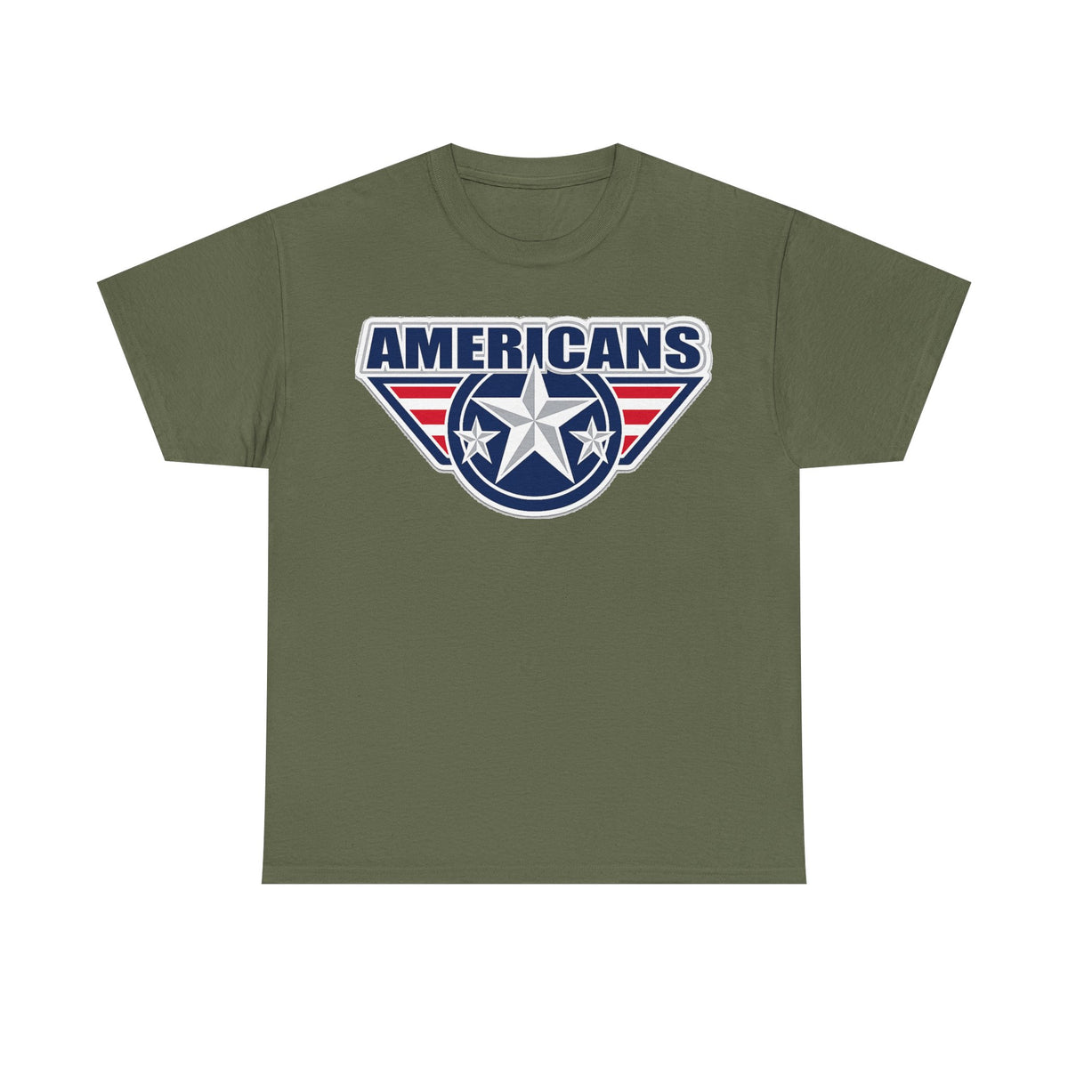 Americans Patriotic Star T‑Shirt — Red White Blue USA Graphic Tee
