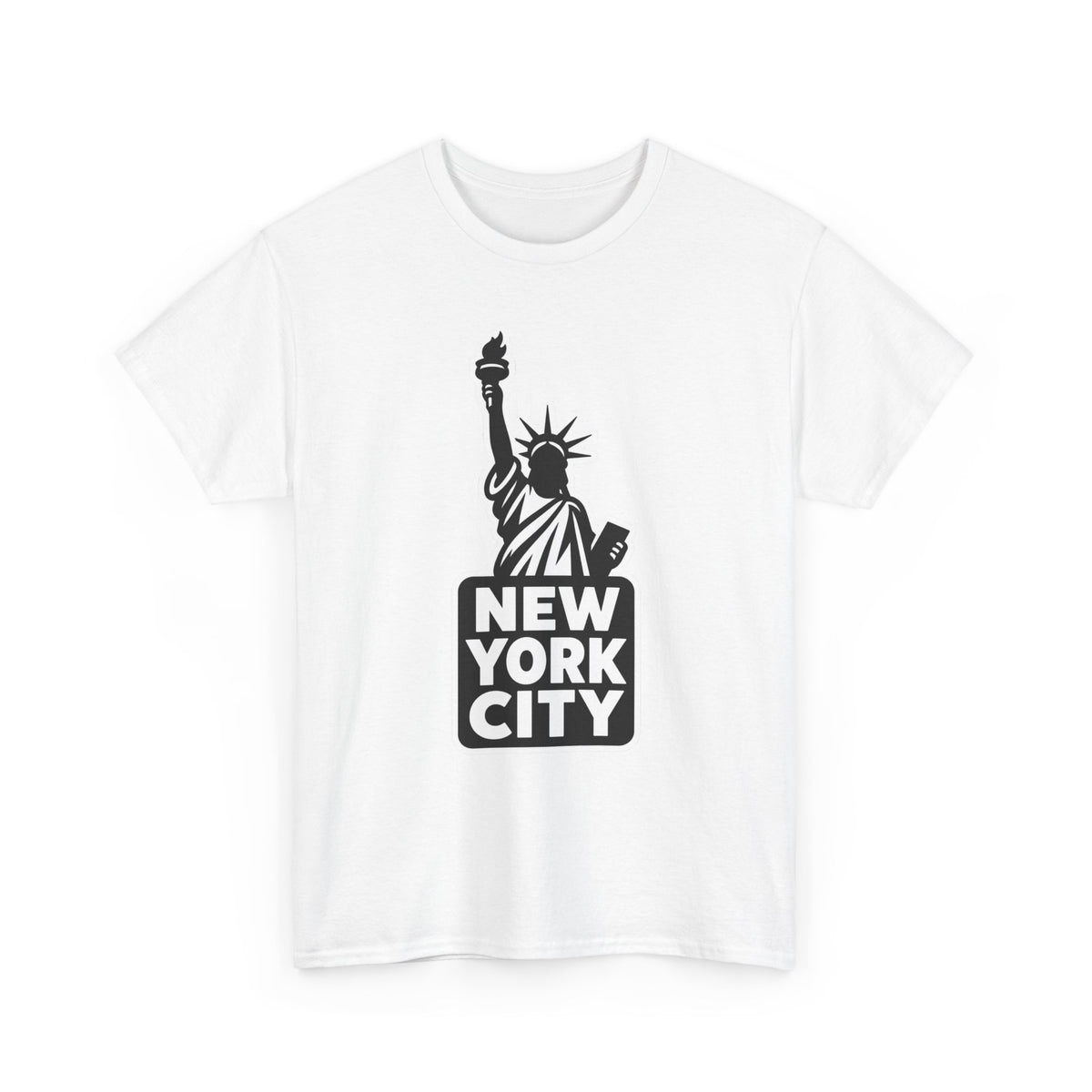 New York City Statue of Liberty Graphic Cotton T-Shirt / Tee