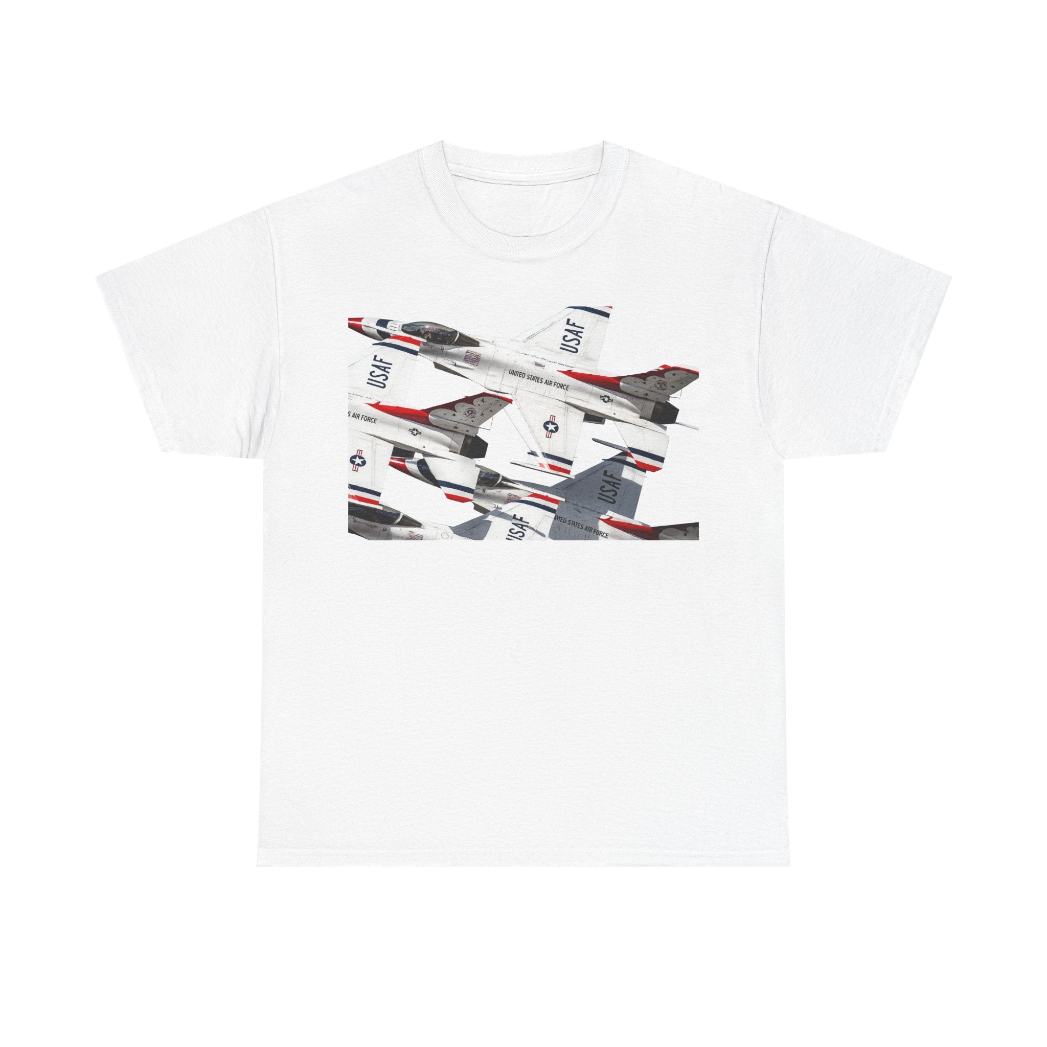 Thunderbirds Jet Formation T‑Shirt — Military Aviation Fighter Jets Tee
