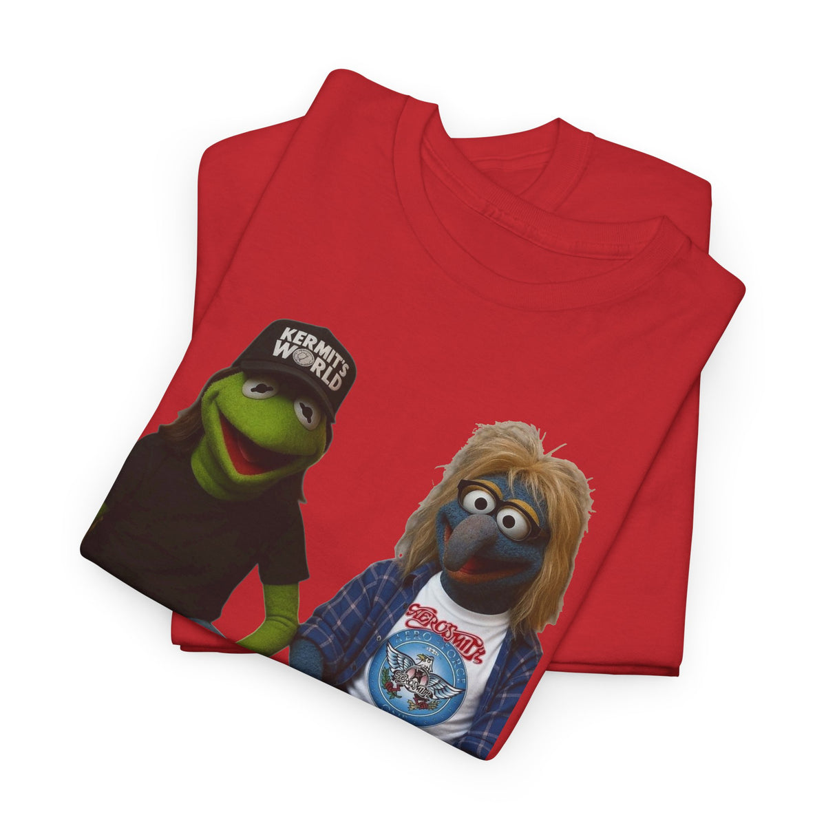 Kermit & Gonzo Waynes World Inspired Character Graphic T-Shirt